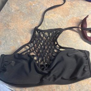 hollister black bikini